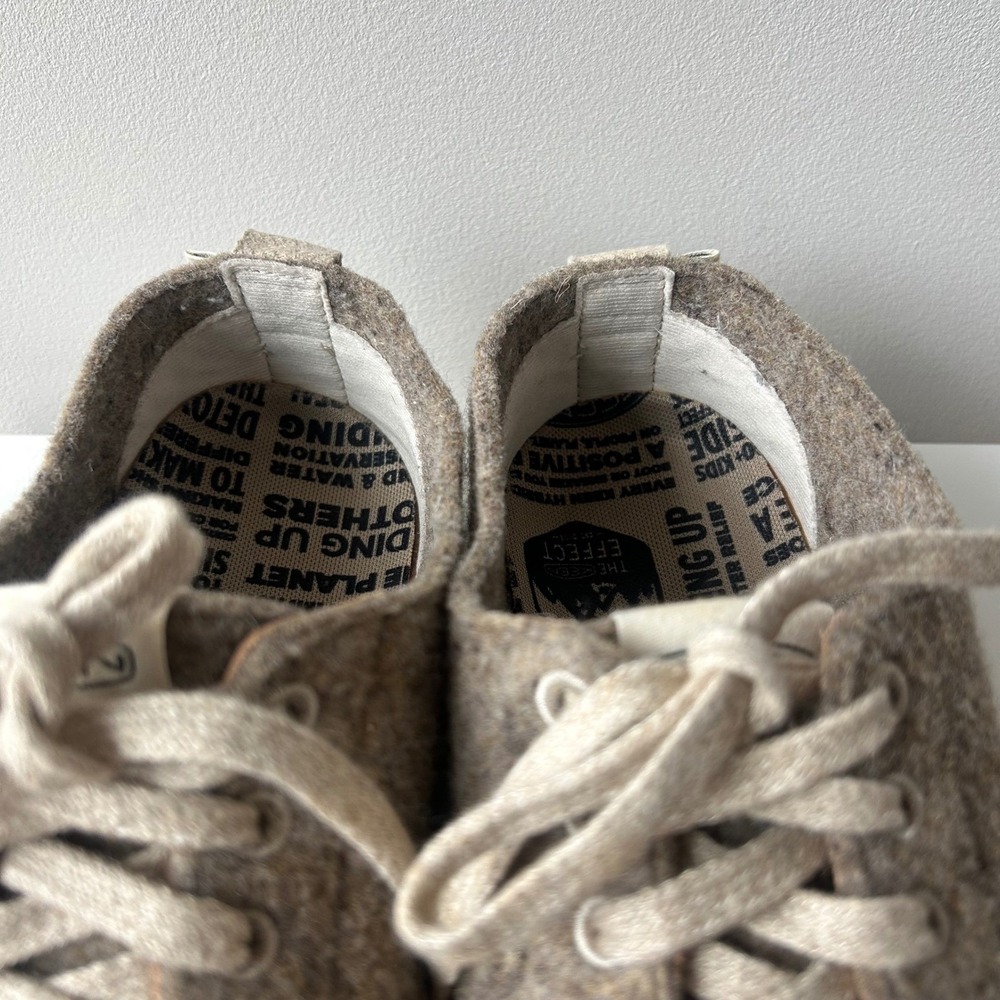 Keen Mosey Derby Mens 8.5 Tan Wool Lace Up‎ Shoes Gorpcore Outdoor Utility Cozy - Picture 5 of 12